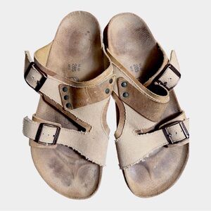 Birki’s tan Birkenstock sandal double strap men’s size US 11 / EU 44